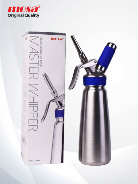 Сифон кулинарный Master Whipper / Маcтер Виппер 0,5л, нерж. сталь (матовый), тм MOSA