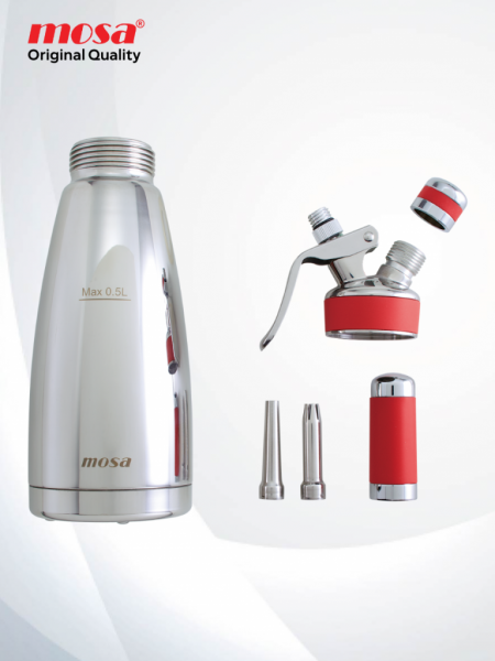 Сифон кулинарный термо Thermo Cream Whipper / Термо Крим Виппер 0,5л (полированный), тм MOSA